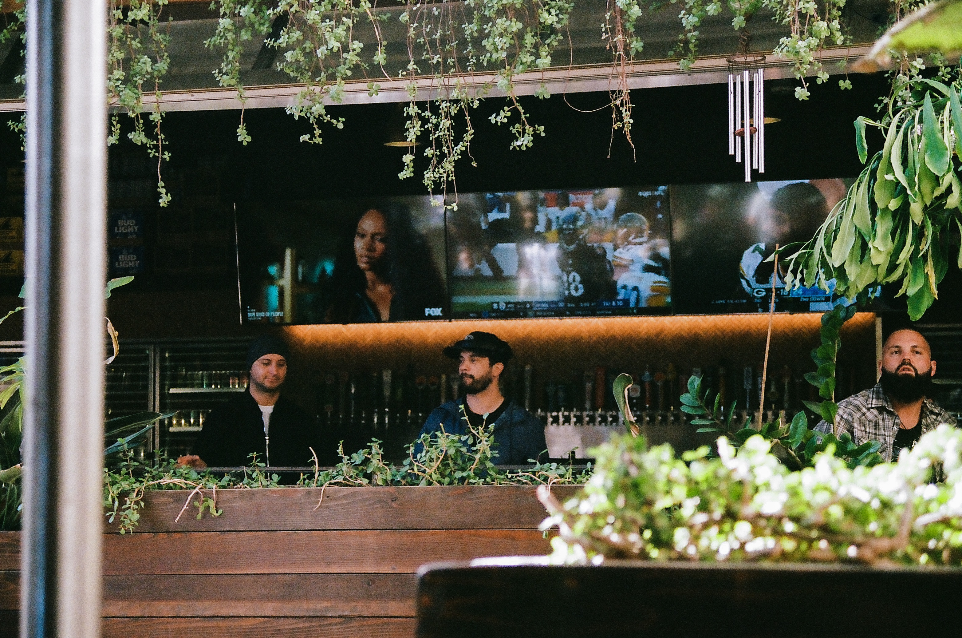 Man DJ'ing at Sunday brunch at Sunbar in Tempe.