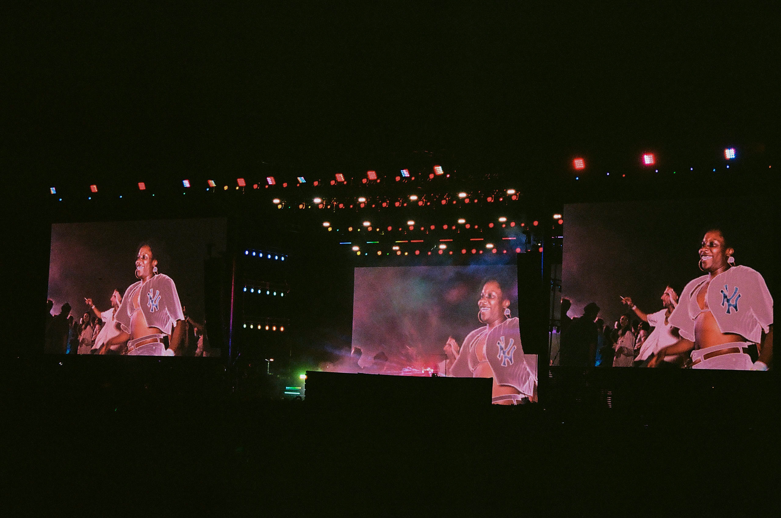 Jamie XX performing at the Outdoor Theatre on Day 3 Coachella Valley Music and Arts Festival 2022.