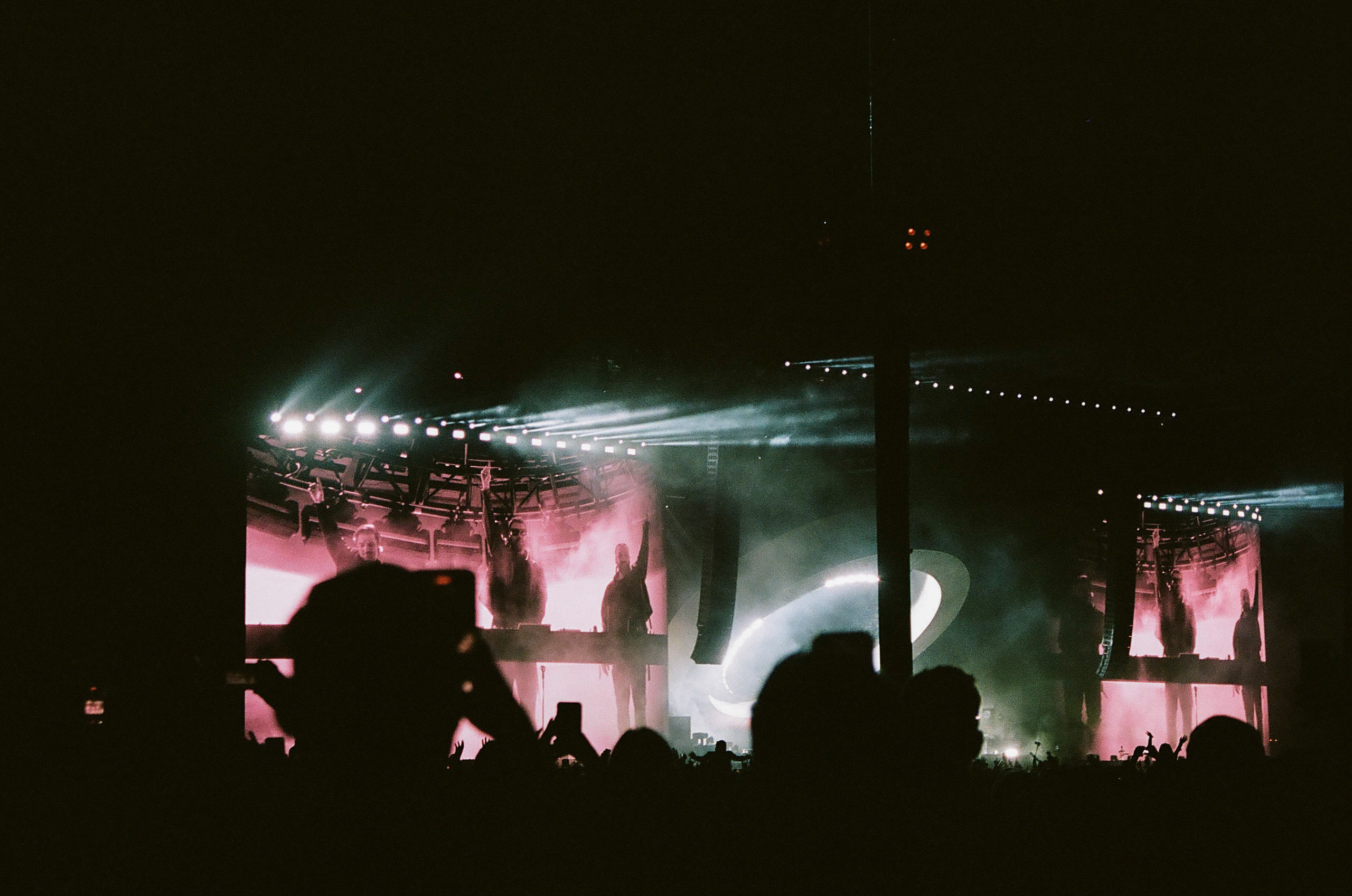 Swedish House Mafia performing at the Coachella Stage on Day 3 Coachella Valley Music and Arts Festival 2022.